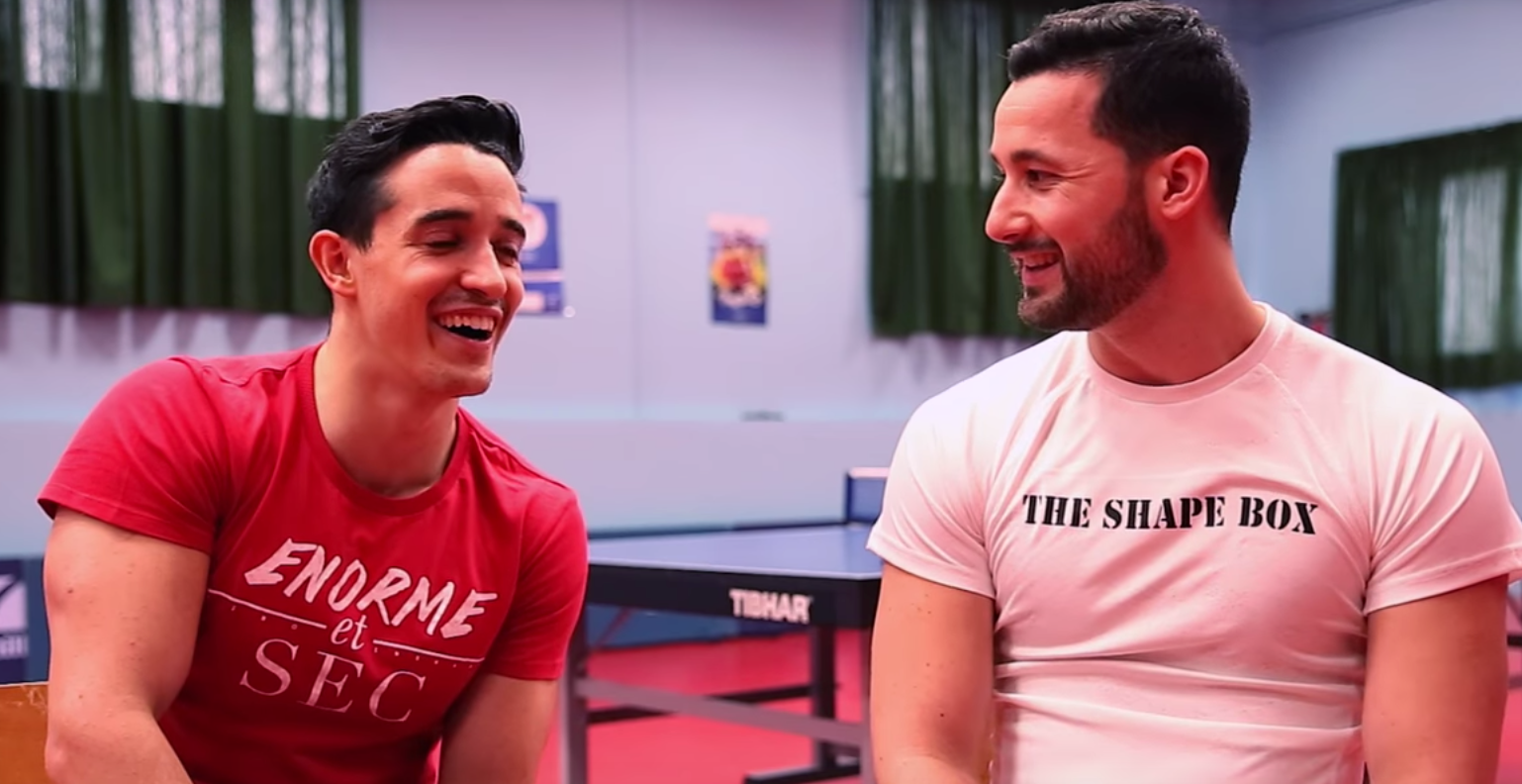 Tournage d'une vidéo avec Tibo Inshape
