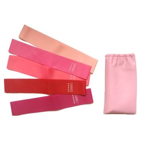 bandes élastiques fitness roses pour femme 