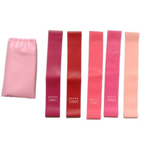 bandes élastiques musculation roses pour femme 