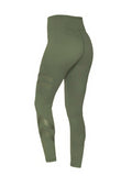 leggings vert mannequin fitness de dos 